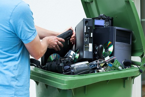 Waste removal services in Teddington residential area