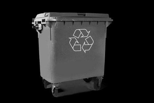 Payment options and security icons for waste removal